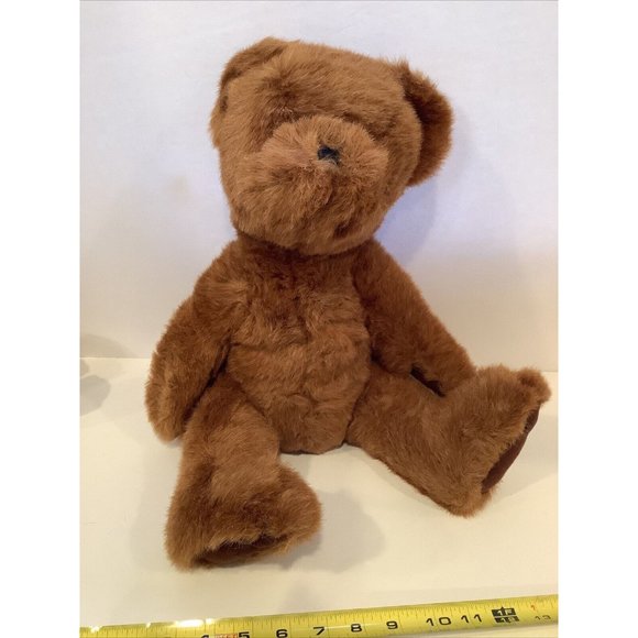 Walmart Plush Dark Brown Teddy Bear Stuffed Animal Soft Toy - Picture 8 of 10